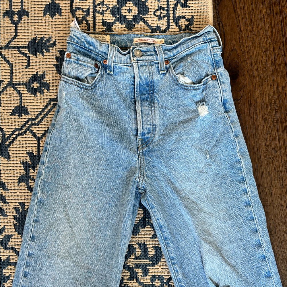 Levi’s Ribcage Straight Ankle Jeans (Brand New)